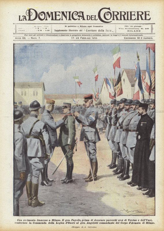 En fransk ceremoni i Milano av Achille Beltrame