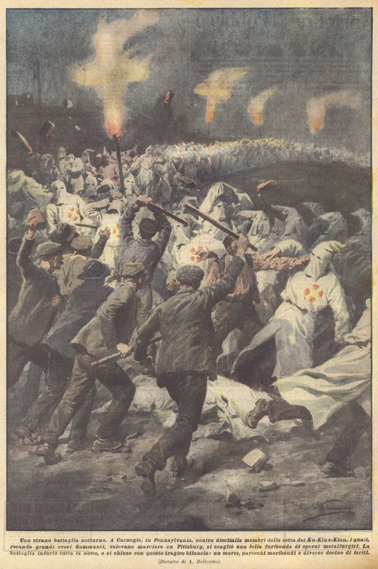 En märklig nattstrid av Achille Beltrame