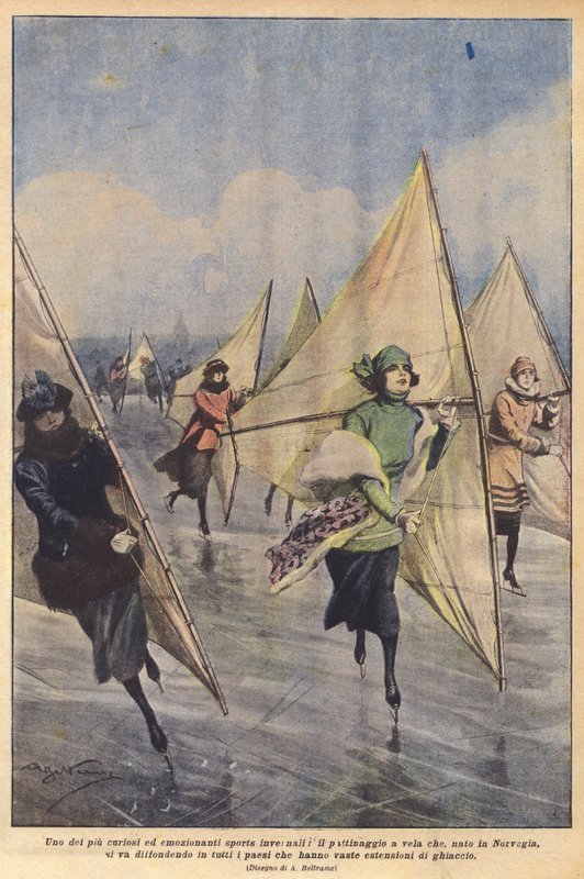 En av de mest nyfikna och spännande vintersporterna, skridskoåkning som, född i Norge? av Achille Beltrame