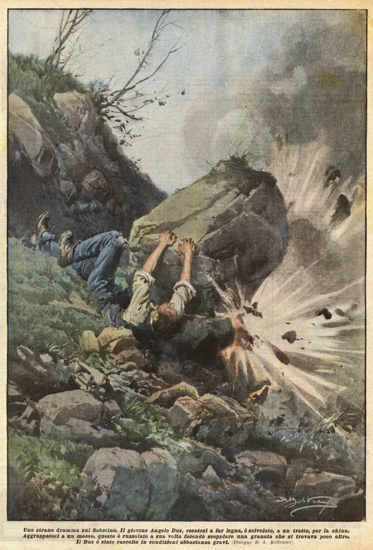 Ett märkligt drama om Sabotino av Achille Beltrame