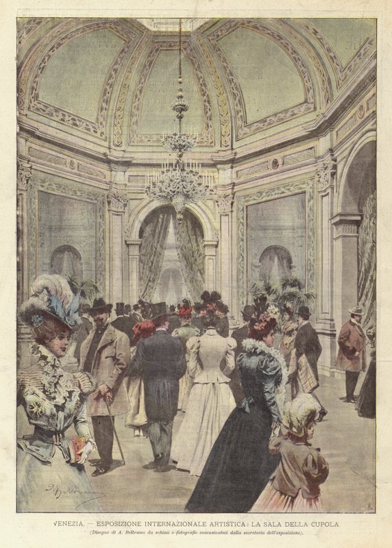 Venedig, Internationell konstutställning, La Sala Della Cupola av Achille Beltrame