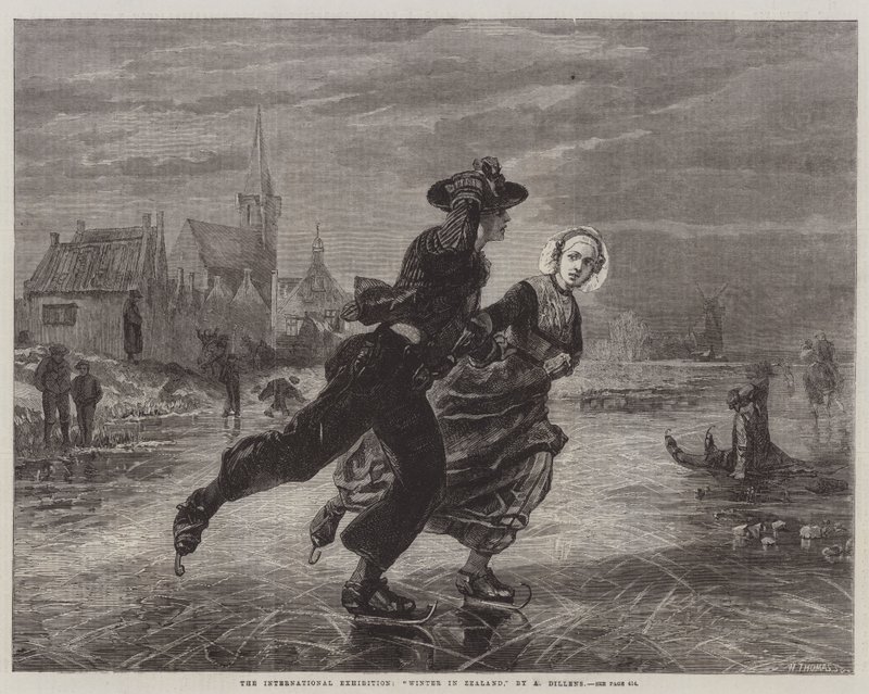 Den internationella utställningen, Vinter på Själland av Adolf Alexander Dillens