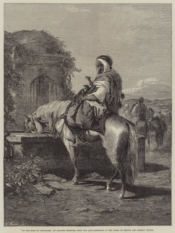 På väg till Jerusalem av Adolf Schreyer