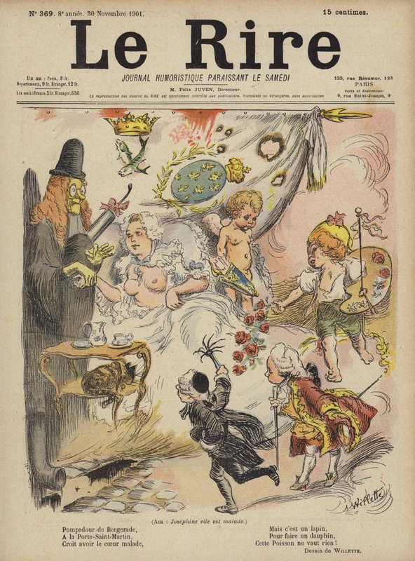 Illustration för Le Rire av Adolphe Leon Willette