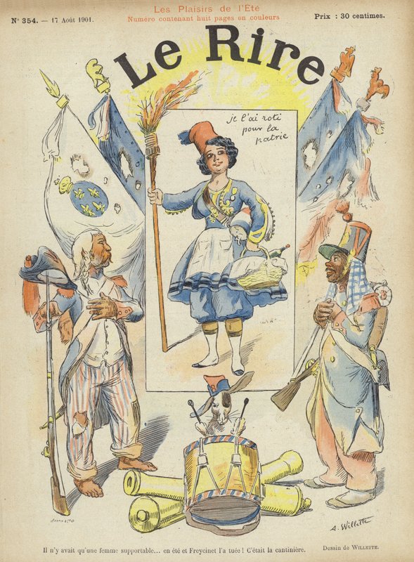 Illustration för Le Rire av Adolphe Leon Willette
