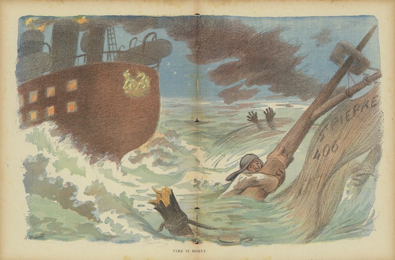 Illustration för Le Rire av Adolphe Leon Willette