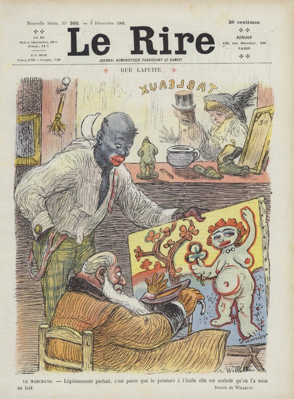 Illustration för Le Rire av Adolphe Leon Willette