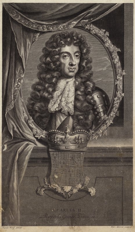 Porträtt av kung Karl II av Adriaan van der Werff