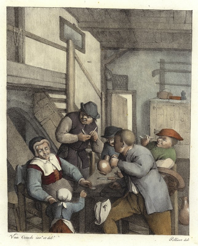 Holländska bönder dricker av Adriaen Jansz. van Ostade