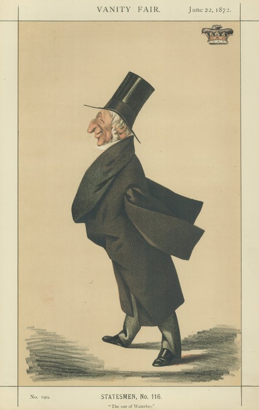Sir Arthur Wellesley (färg litho) av Adriano Cecioni
