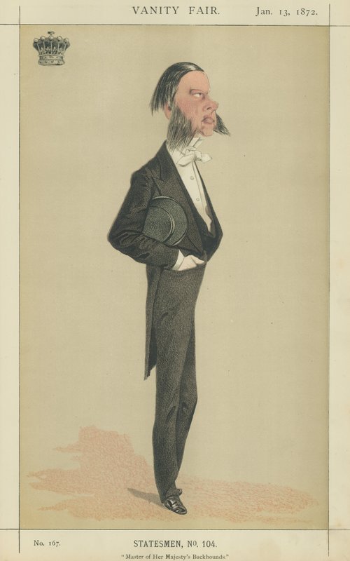 The Earl of Cork and Orrey (färg litho) av Adriano Cecioni
