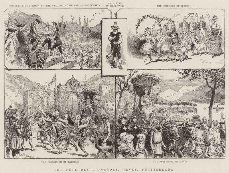 Fete des Vignerons, Vevey, Schweiz av Adrien Emmanuel Marie