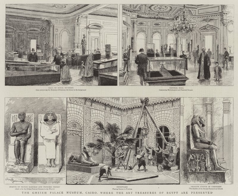 Ghizeh Palace Museum, Kairo, där Egyptens konstskatter finns bevarade av Adrien Emmanuel Marie