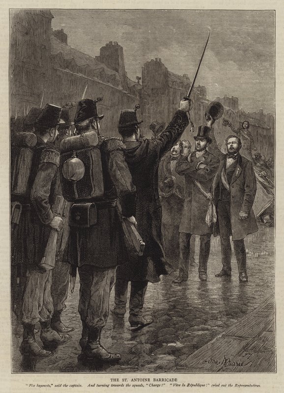 Illustration till Brottshistoria av Victor Hugo av Adrien Emmanuel Marie