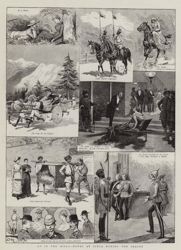 Up in the Hills, Notes på Simla under säsongen av Adrien Emmanuel Marie