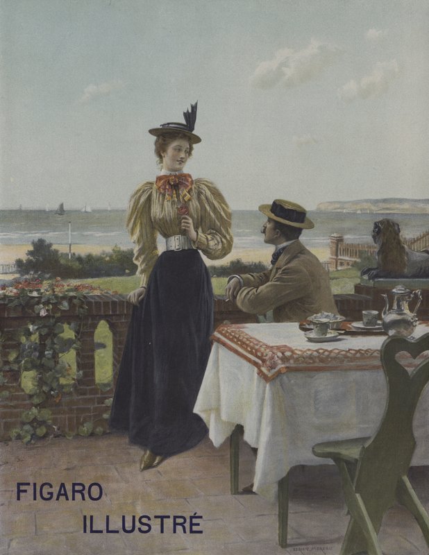 I Villers-sur-Mer. Omslag till Le Figaro Illustre, juli 1897 av Adrien Moreau