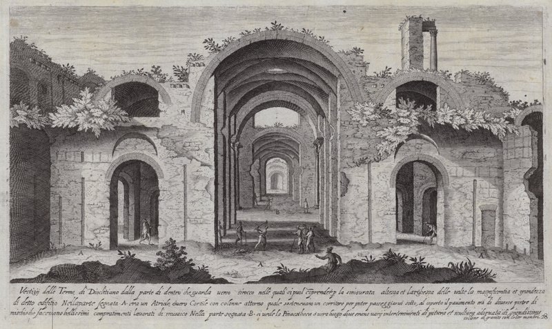 Diocletianus bad, Rom (gravyr) av Aegidius Sadeler or Saedeler