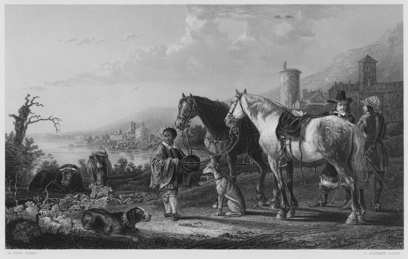 Negersidan, från bilden i Kungliga Samlingen (gravyr) av Aelbert (after) Cuyp