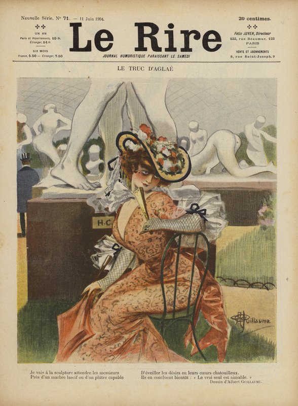 Illustration för Le Rire av Albert Guillaume