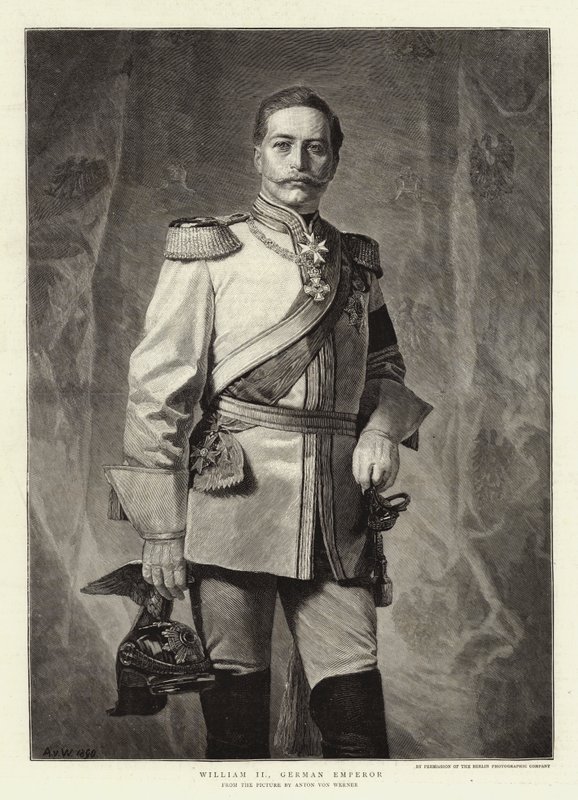 Vilhelm II, tysk kejsare av Albert Sauvert