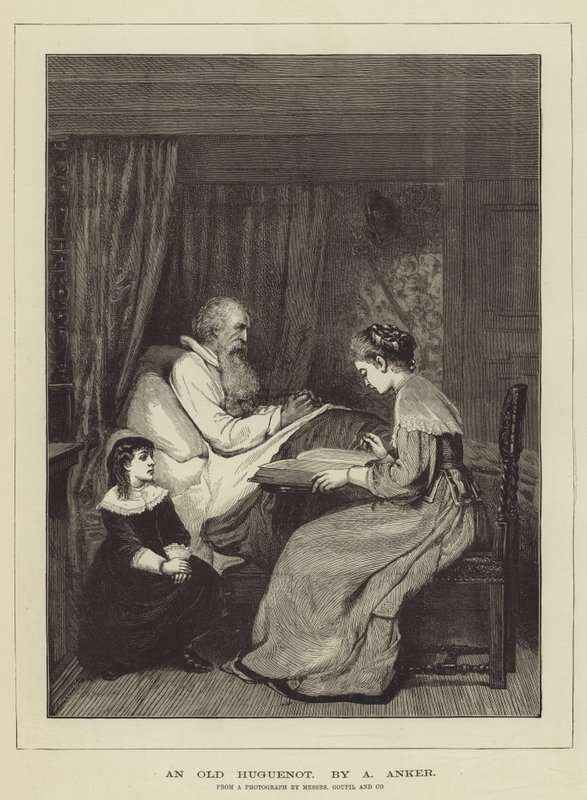 En gammal hugenott av Albert Anker
