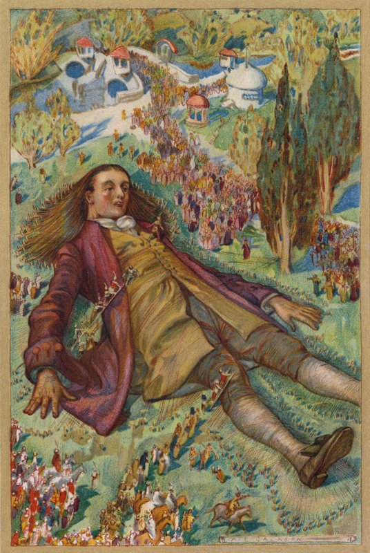 Jag försökte resa mig, men kunde inte röra mig (chromolitho) av Albert Edward Jackson