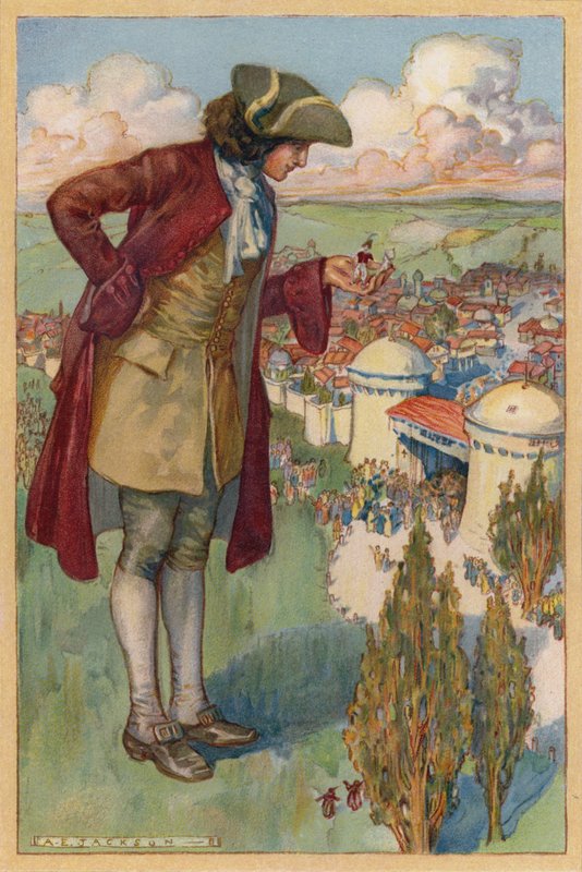Jag höll guiderna i min hand tills jag kom inom två hundra meter från porten (chromolitho) av Albert Edward Jackson