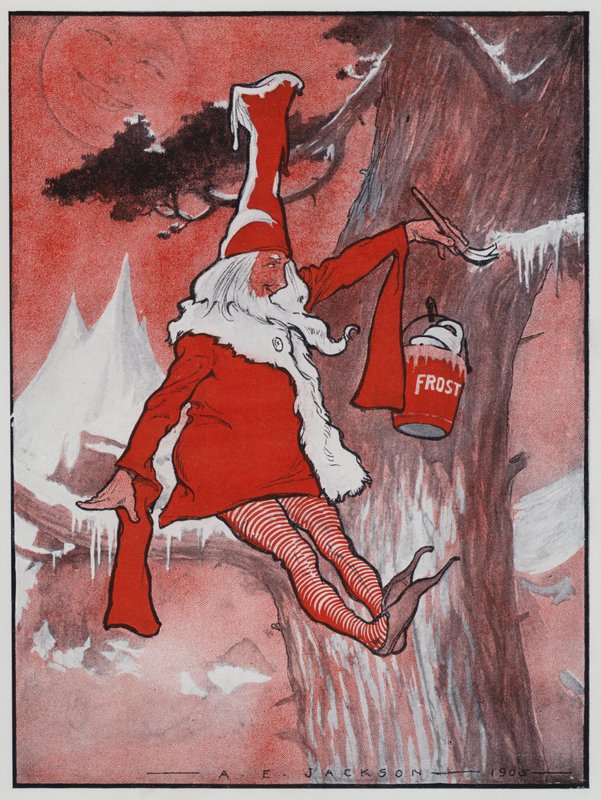 Jack Frost (litho i färg) av Albert Edward Jackson