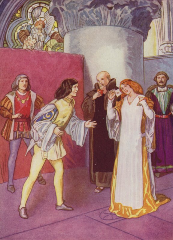 Shakespeare: Much Ado About Nothing (färg litho) av Albert Edward Jackson