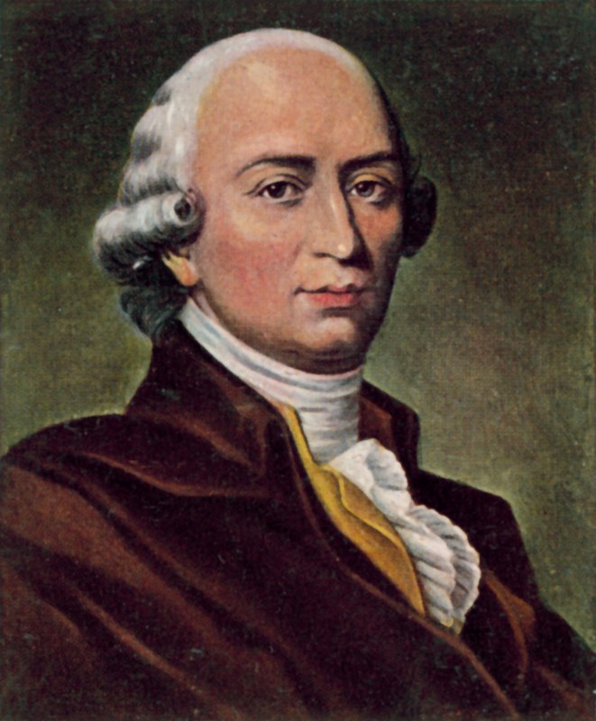 Johann Gottfried von Herder, tysk filosof och poet (färglitografi) av Albert Graefle