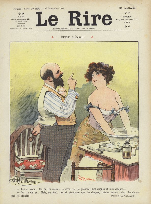 Illustration för Le Rire av Albert Guillaume
