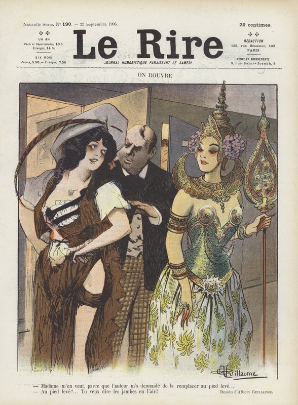 Illustration för Le Rire av Albert Guillaume