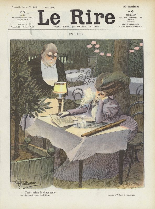 Illustration för Le Rire av Albert Guillaume