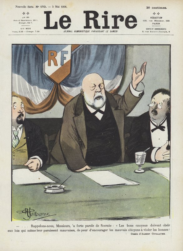 Illustration för Le Rire av Albert Guillaume