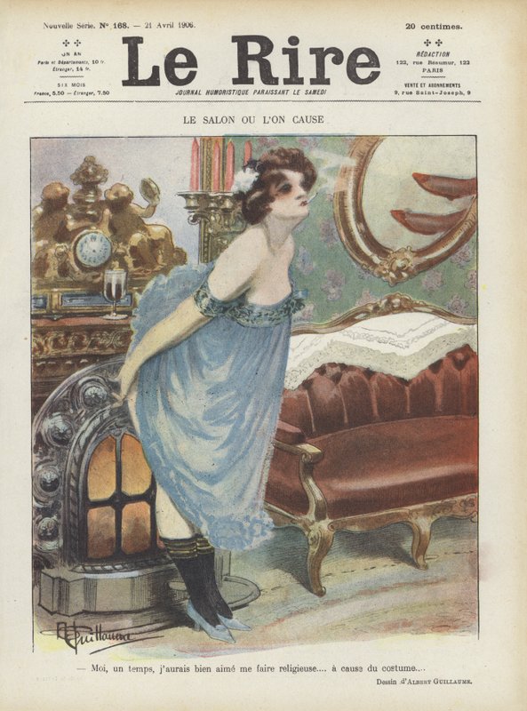 Illustration för Le Rire av Albert Guillaume