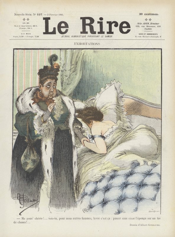Illustration för Le Rire av Albert Guillaume