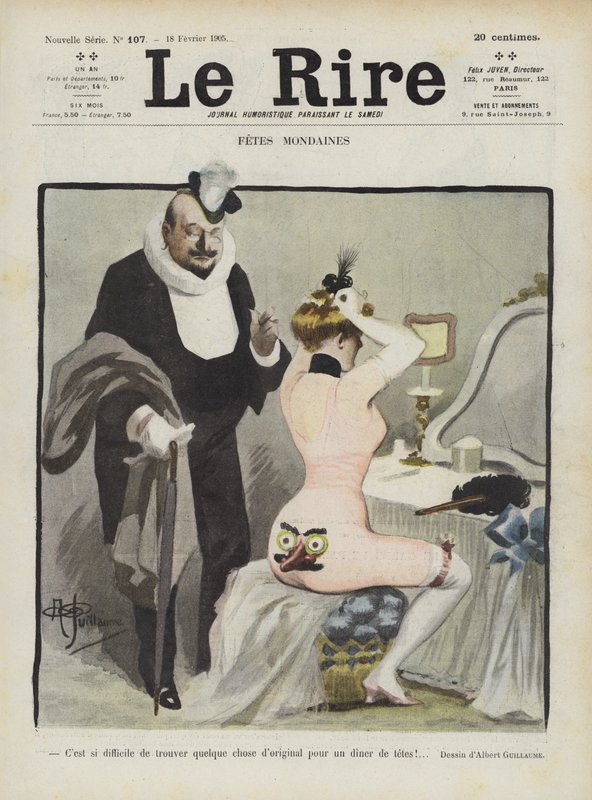 Illustration för Le Rire av Albert Guillaume