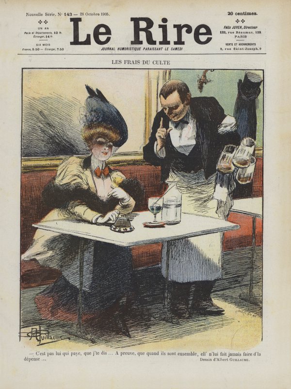 Illustration för Le Rire av Albert Guillaume