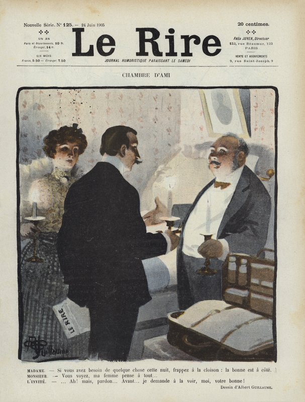 Illustration för Le Rire av Albert Guillaume