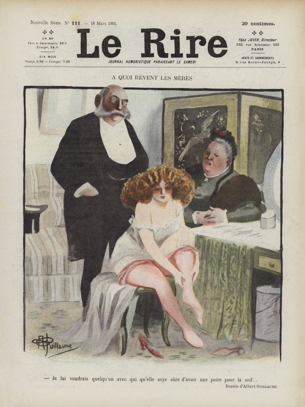 Illustration för Le Rire av Albert Guillaume