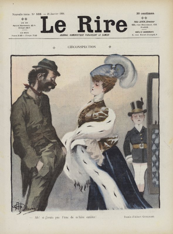 Illustration för Le Rire av Albert Guillaume