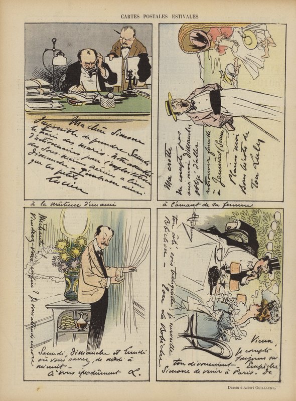 Illustration för Le Rire av Albert Guillaume