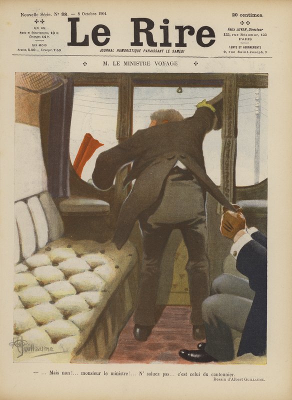 Illustration för Le Rire av Albert Guillaume