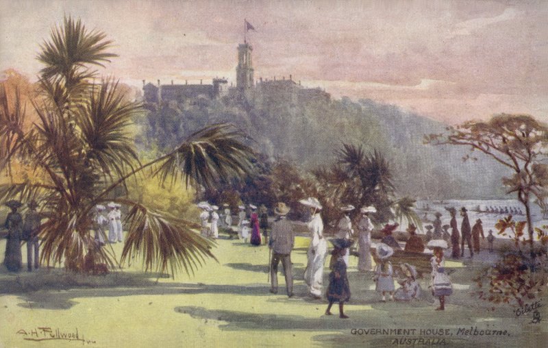 Government House, Melbourne, Australien av Albert Henry Fullwood