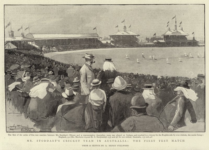 Mr Stoddarts Cricket Team i Australien, den första testmatchen av Albert Henry Fullwood