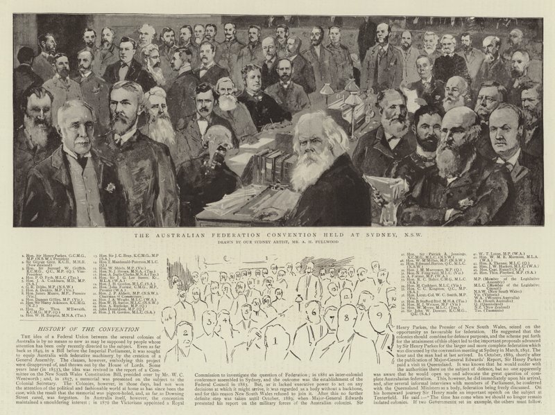 Den australiska federationens kongress i Sydney, NSW av Albert Henry Fullwood