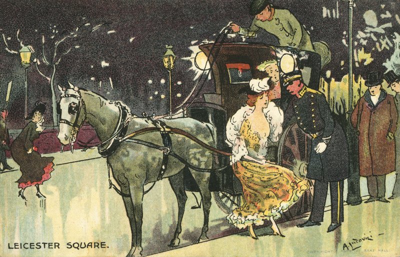 Leicester Square av Albert Jnr. Ludovici