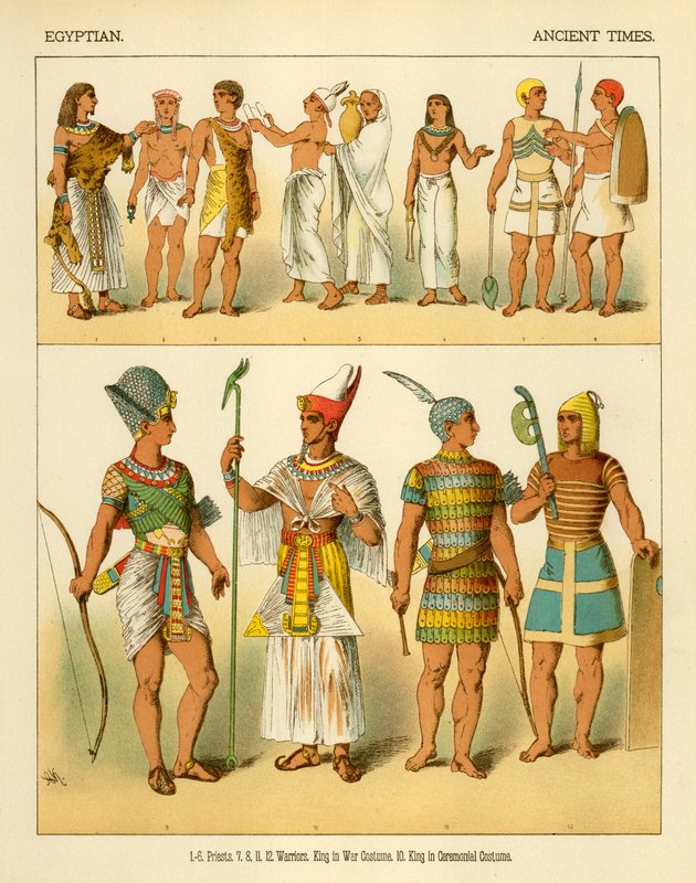 Egyptiska kostymer av Albert Kretschmer