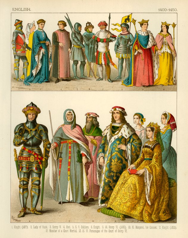 Engelsk kostym 1400-1450 av Albert Kretschmer