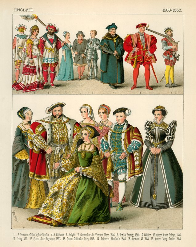 Engelsk kostym 1500-1550 av Albert Kretschmer